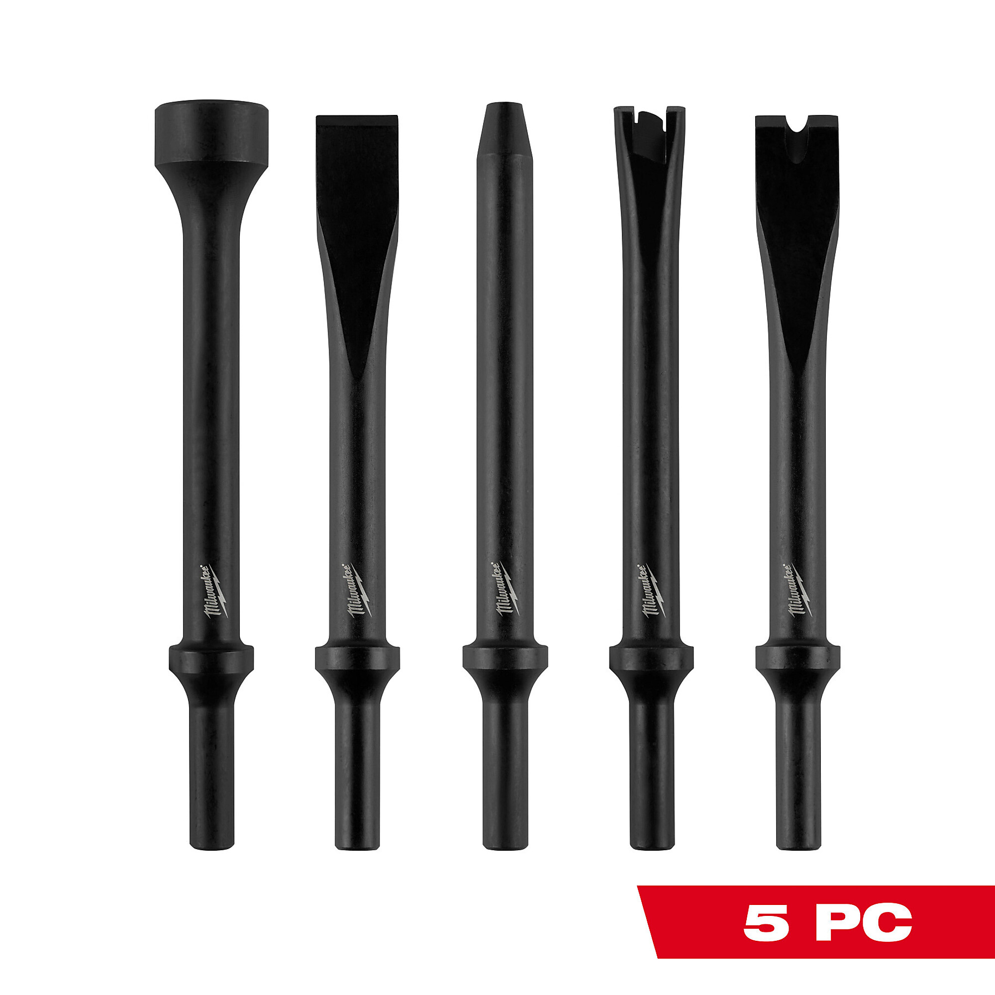 Milwaukee, 5PC Hammer Chisel Bit Set, Model# 49-16-3776